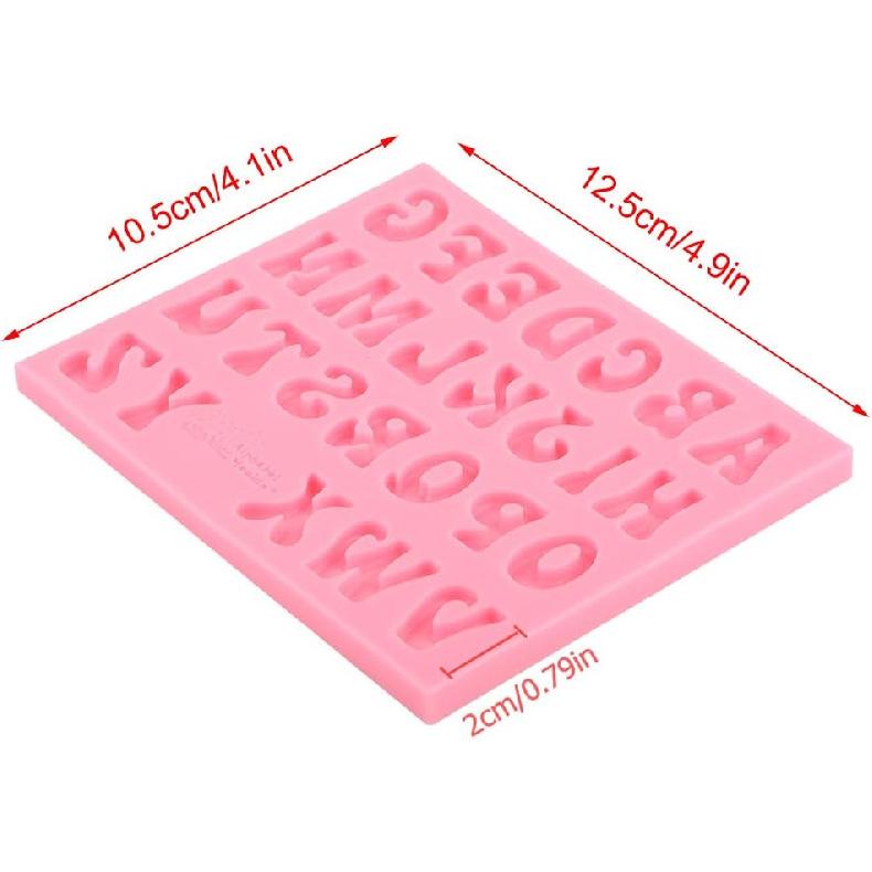 Silicone Candy, Alphabet Baking Cake Chocolate 3D 26 Letters
