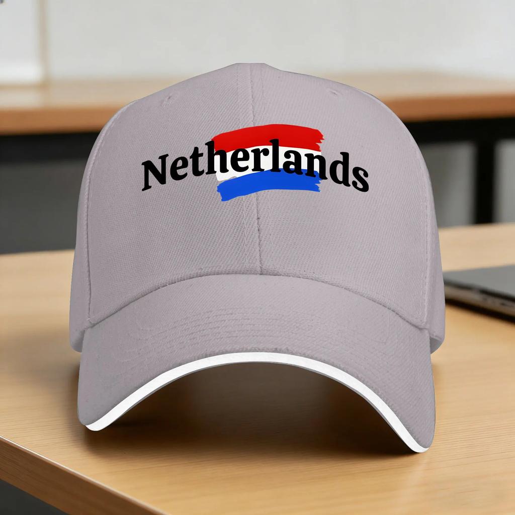 Netherlands Dutch Flag  Casual Baseball Cap  Running Hippie Trucker Hat Summer High Quality Women Unisex Vintage Snapback Cap