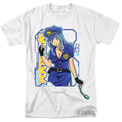 

Juvia Lockser Shirt Fairy Tail Anime Hentai Waifu Senpai Cosplay Graphic T-Shirt Unisex T-Shirt M