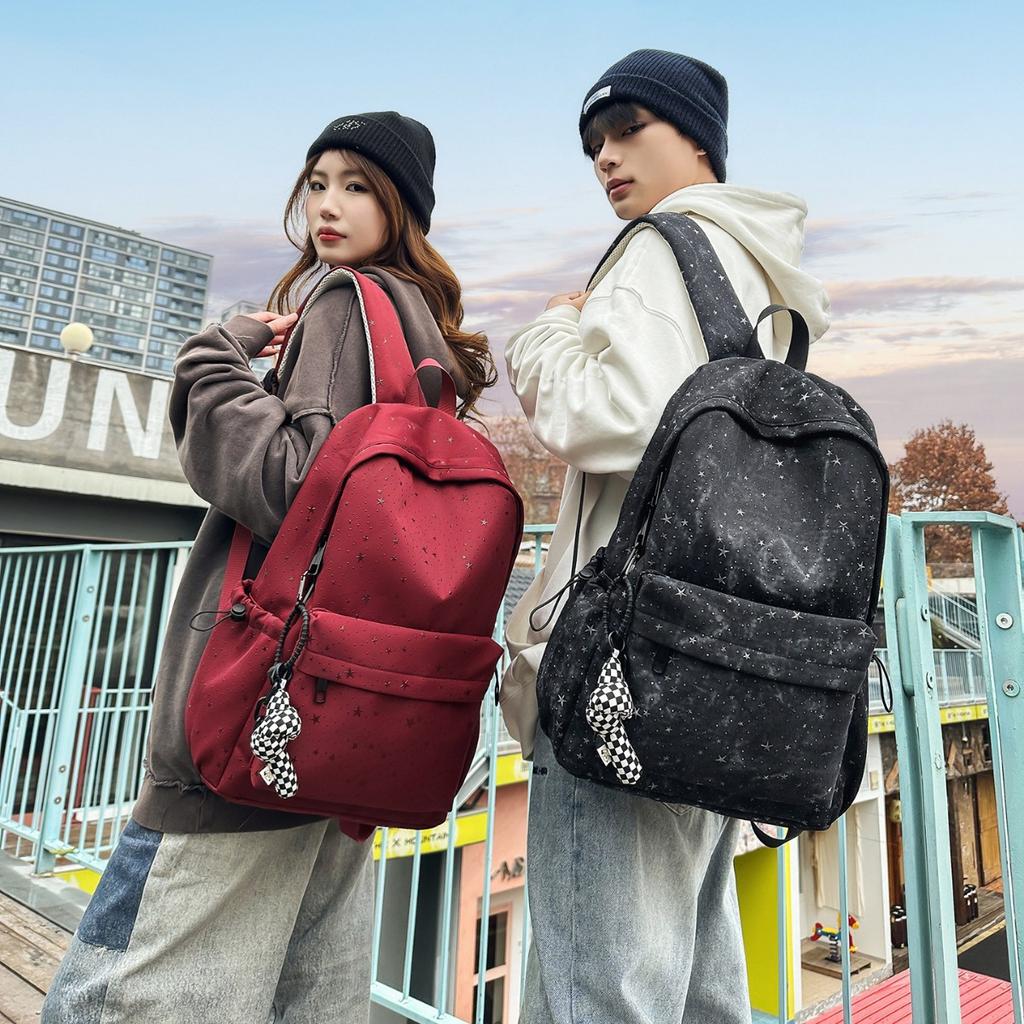 Schoolbag Tie-dye Campus Simple Versatile Backpack Female High School Students Junior High School Students School Bag Large Capacity Backpack