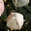 Starry Knit Christmas Ornaments Decorative Foam Balls DIY Craft Festive Tree Decor with Hanging Loop