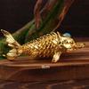 Metal Chinese Style Creative Craft Alloy Movable Dragon Fish Handheld Ornament