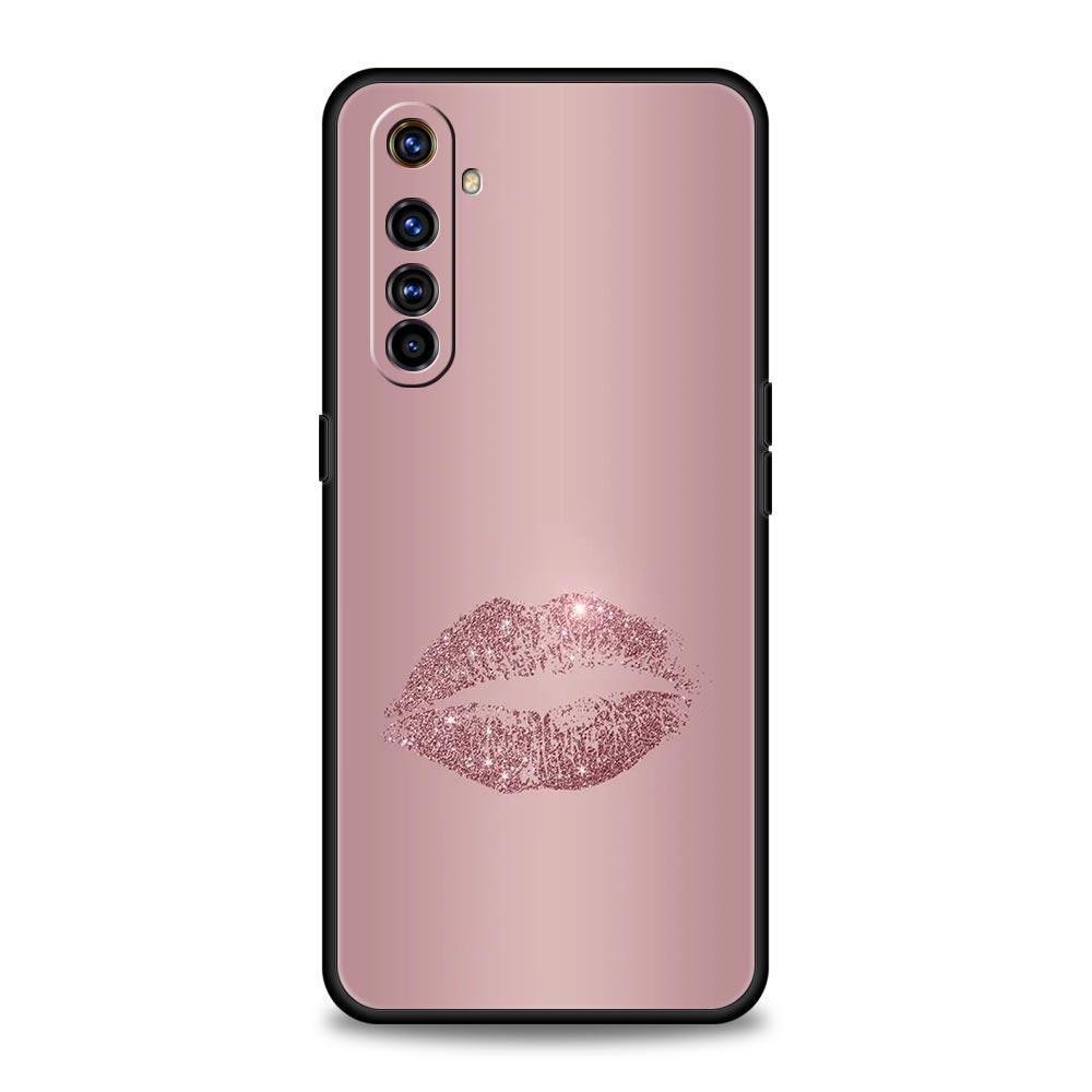 Beautiful Rose gold art Case For Realme 12 11 10 9 8 5G 7 6 GT5 GT3 GT2 Pro C21 C11 C25 C35 For Realme GT Neo 2 3 3T 5 Cover Realme 12 Pro