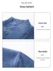 2025 Men's Winter Korean Style Thick Knit Half-High Neck Sweater