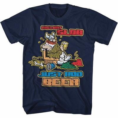 Hagar The Horrible Instant Slob Navy T-Shirt Mens Womens Tees Top