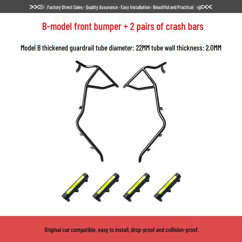 Compatible Accessories for Honda NS150XC: Front & Rear Bumpers, Exhaust & Radiator Covers