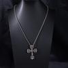 Fashion Nightclub Hipster Cross Necklace Retro Fashion Trend Personalized Sweater Chain Men'S And Women'S Trendy Cool Accessories