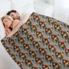 snub nosed monkey (orange) - monke t meme (sad) Throw Blanket sofa bed Baby Decoratives blankets and throws Blankets