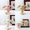 Adorable Plush Bunny Keychain Soft Teddy Fur Rabbit Doll For Girls Backpack