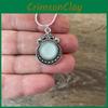 Bohemian Gothic Crystal Pendant Necklace With Cross Chain For Fashion Casual Women Men