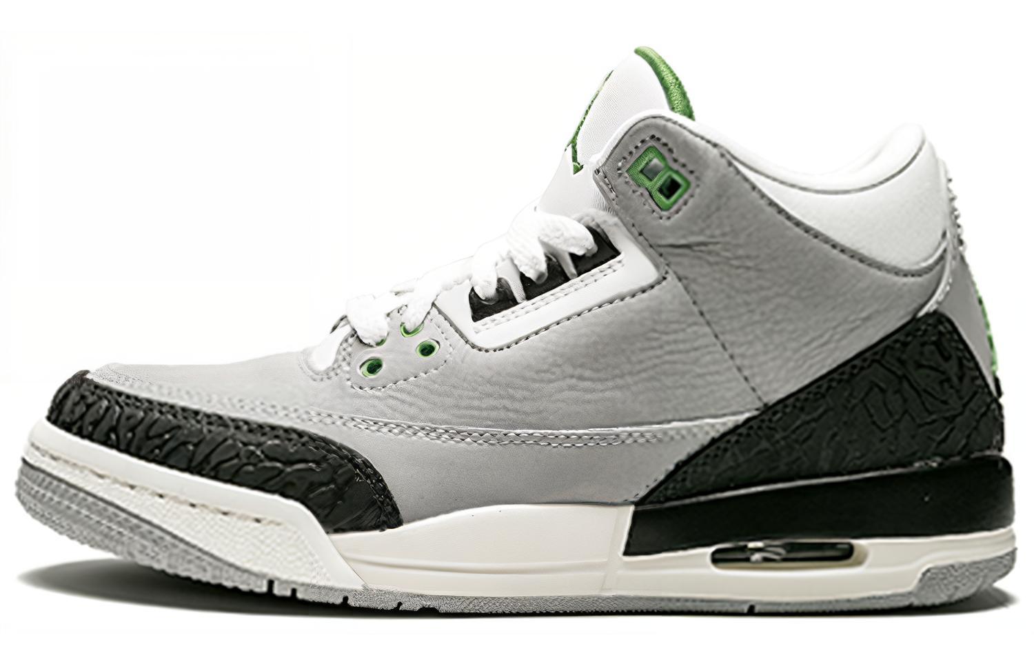 Jordan 3 Retro Chlorophyll GS 398614-006 35.5