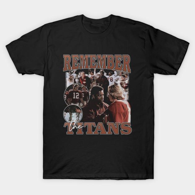 

Men Black Print T-shirt Remember The Titans Bootleg No-Cut Transfer Paper Print Cotton Tshirt L чорний
