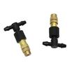 100 Pcs Copper Mist Nozzles Agriculture Tools Greenhouse Irrigation Automatic Cooling Humidifying Sprayer with 4mm Tee