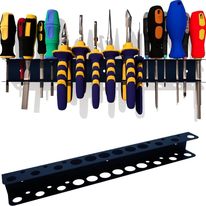 Wall Mounted Hardware Tool Storage For Screw Driver Tool Storage Base Stand Screwdriver Organization Accessories