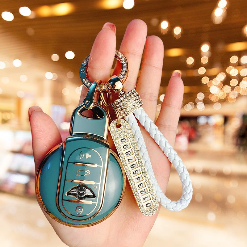 Applicable BMW mini key set New countryman bag cooper one mini clubman shell ring women