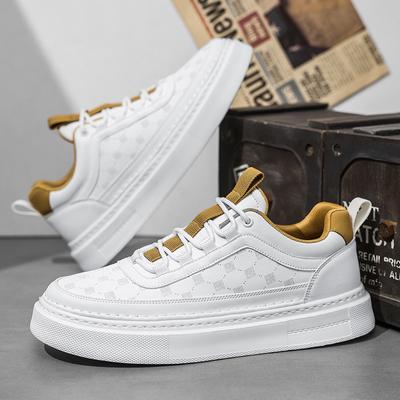 Modă Modă Pantofi Casual Bărbați Platformă Talpă Groasă Piele Pantofi Albi Bărbați Pantofi Sport Outdoor Zapatillas Hombre
