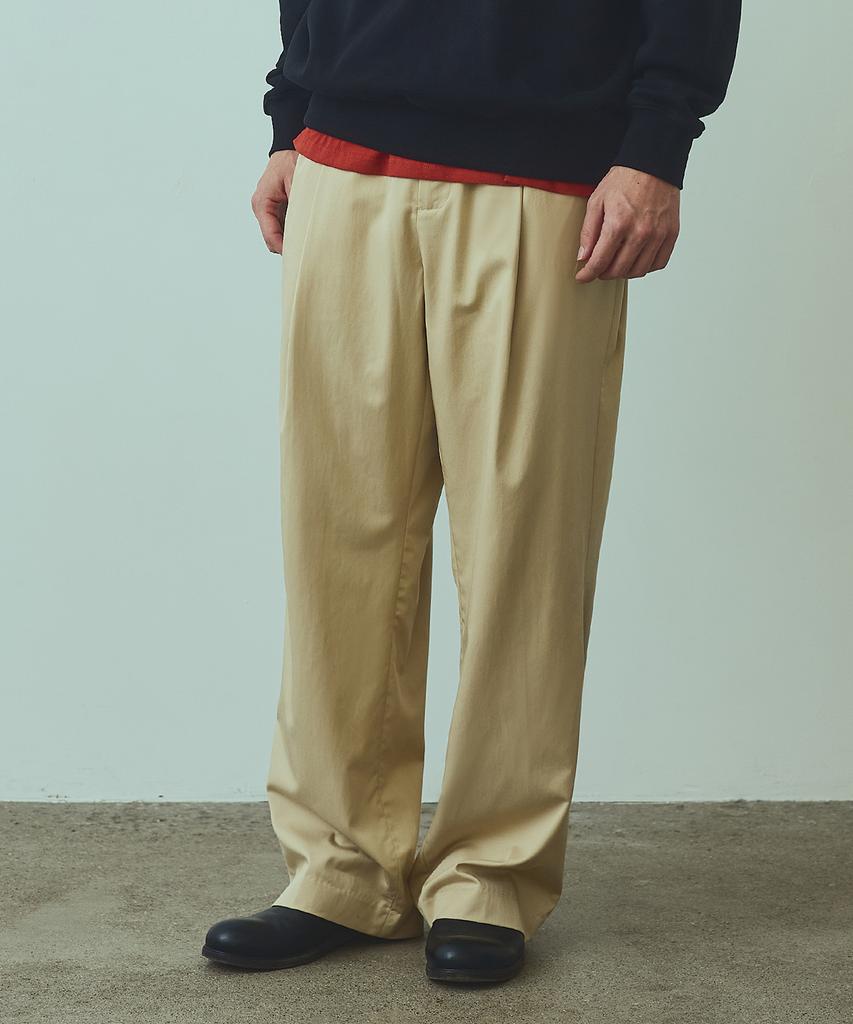 UNIFORM BRIDGE Comfortable Easy Trouser Beige