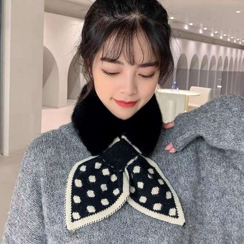 Neck Warmers For Women False Collar Women Fake Rabbit Fur Collar Scarf Women