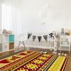 African Tambourine Geometric Lines Carpets for Living Room Anti-slip Carpet for Bedroom and Kitchen Floor Mats Home Decor Rug