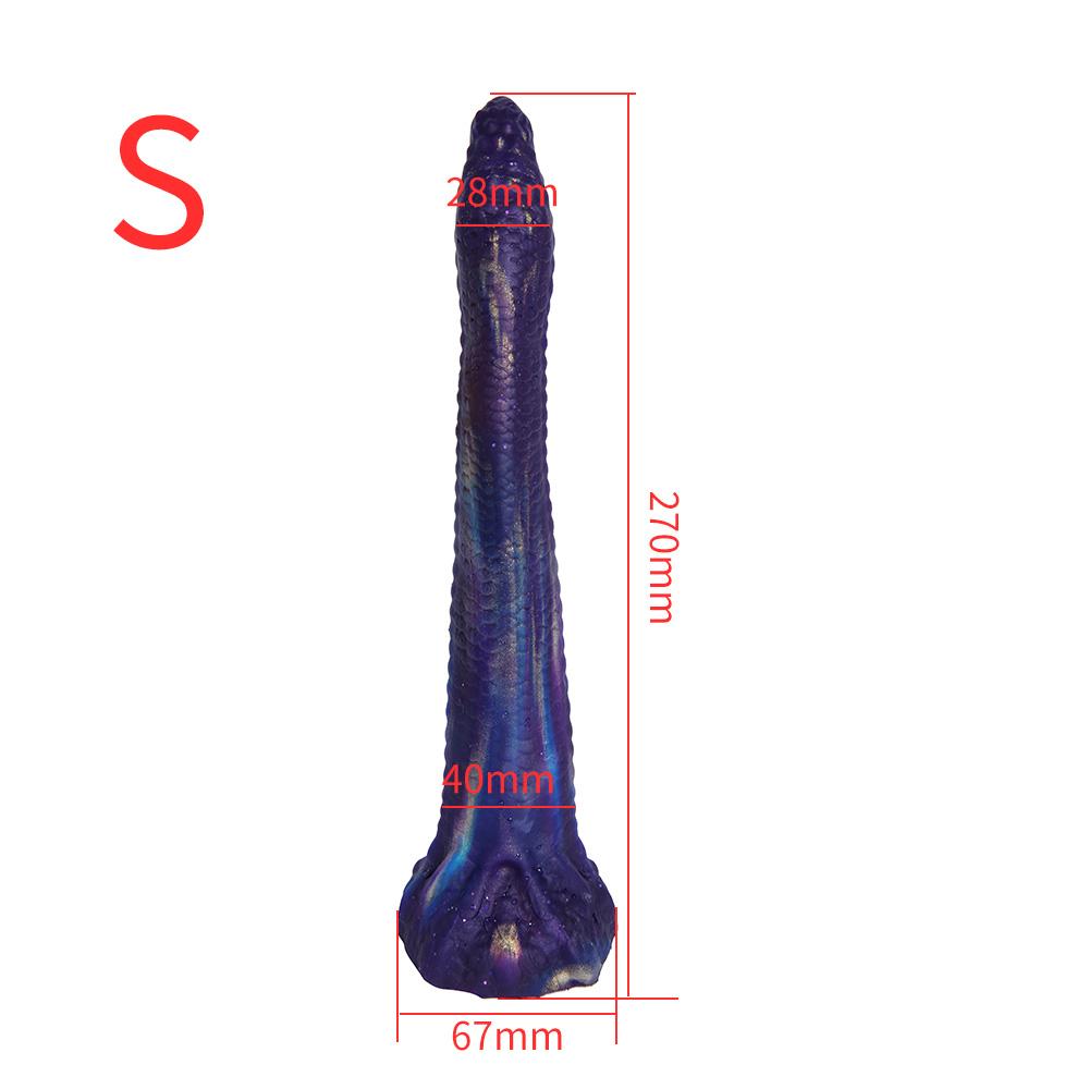 King Snake Deep Anal Plug, Iridescent Design, Soft Silicone & Strong Suction – Dual Sizes for Ultimate Fulfillment