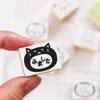 Saw Stamp Cute Small Animals and Wooden Rubber Convenient Made In Japan "I It" Set - Cat, Panda, Rabbit, Lion, Bear, More. Stamps, Gift, (#83)