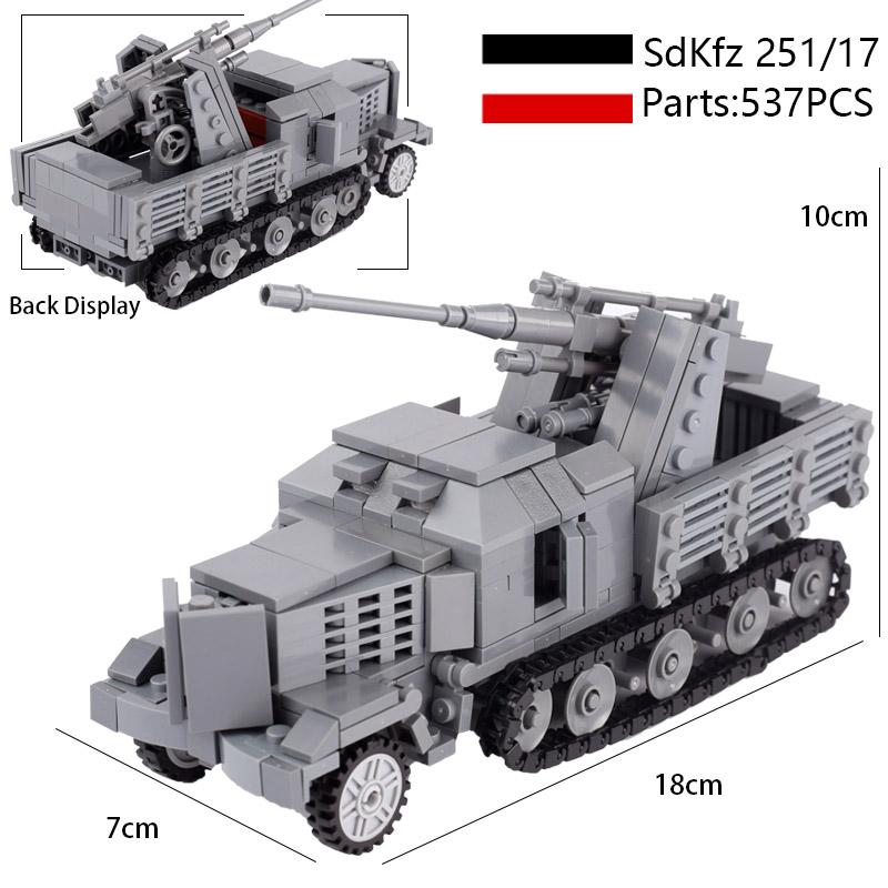

MOC Друга світова війна Американський військовий основний бойовий танк Будівельні блоки Винищувач LCM3 Броньована машина Автомобіль Цеглинки Іграшки Подарунок для хлопчиків