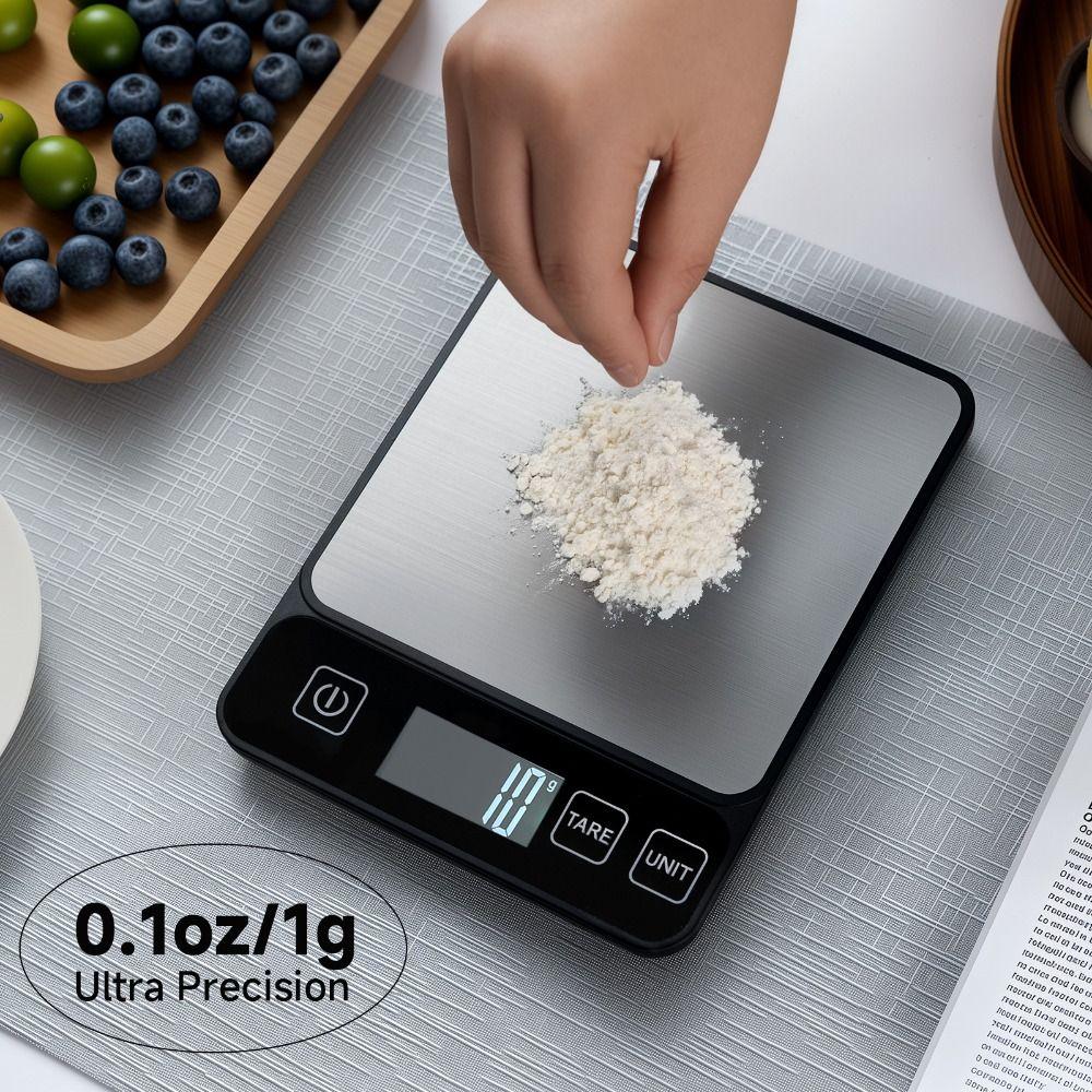 High Precision Electronic Scale Stainless Steel Food Scale Digital Kitchen Scale  Coffee