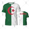 Algeria Flag T-shirt Men Women Patriotic Graffiti Print Short Sleeve Green T Shirts Casual Summer Street Football Tee Top 2025