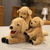 Large Yellow Labrador Puppy Plush Toy - Golden Retriever Doll for Children
