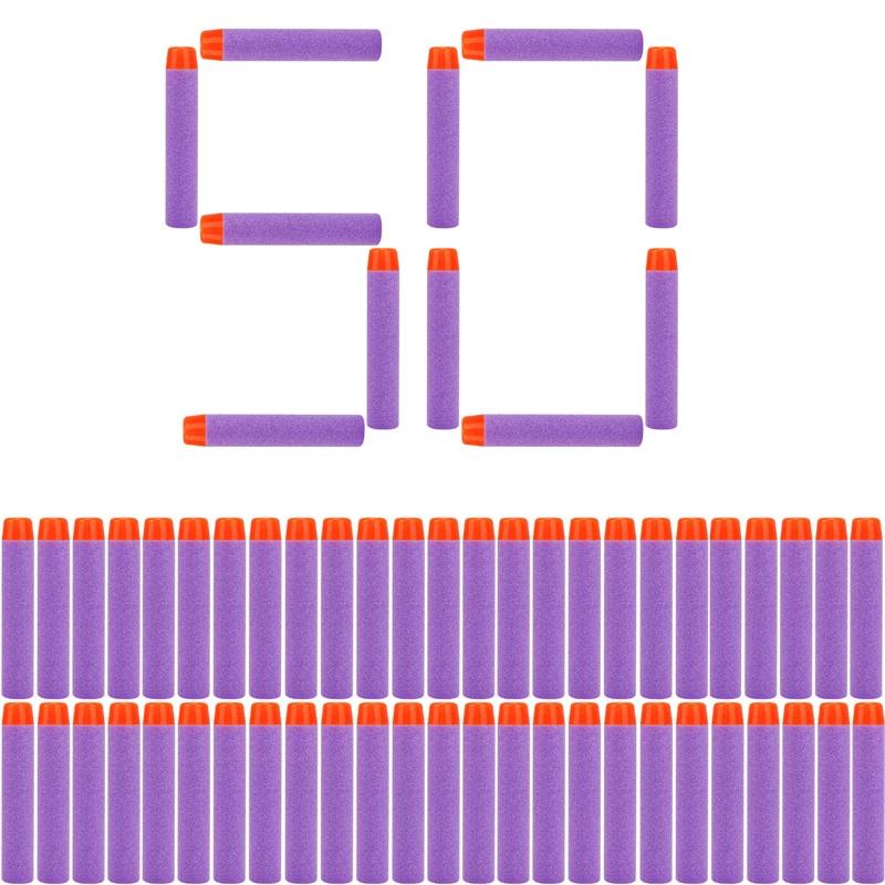 

YYPurple Однотонные Круглоголовые Пули 7,2 см Для Бластеров Серии Nerf N-strike Elite Пенопластовые EVA Запасные Дротики Детские Игрушечные Пистолеты Аксессуары