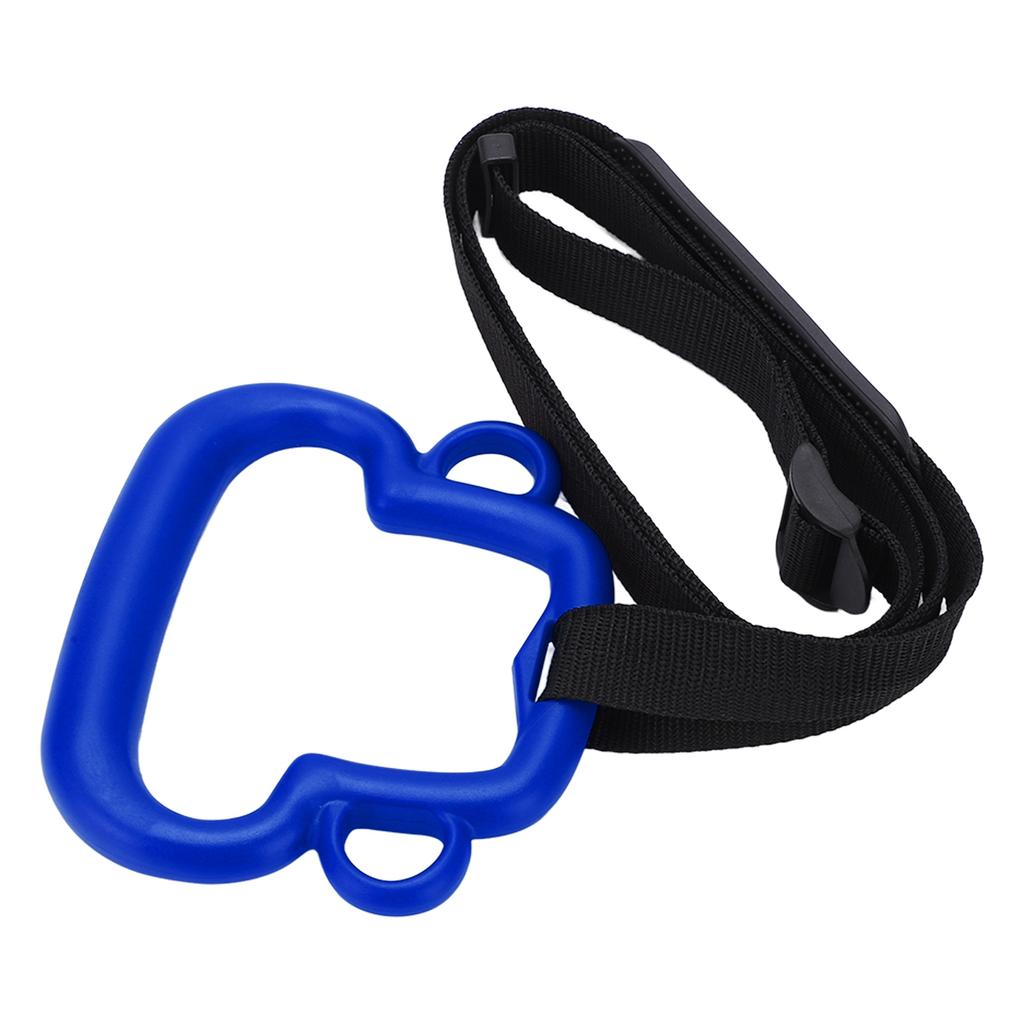 1Pair Children Gymnastic Rings with Adjustable Straps Kids Exercise Pull Up Rings 331lb CapacityBlue