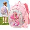 Cartoon Prinzessin Meerjungfrau Rucksack für Mädchen 3-6 Jahre Leicht Kleinkind Kindergarten Schultasche Reise Niedliche Einhorn Rucksäcke