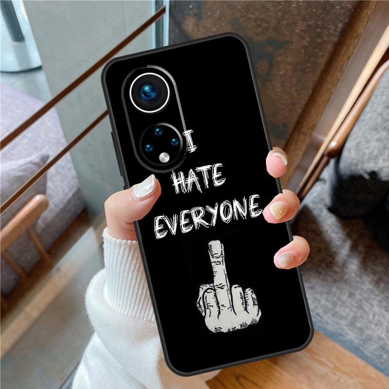 Cartoon Middle Finger Case For Honor Magic 5 Pro 50 70 90 Lite X6 X7 X8 X9 8X 9X Honor X7a X6a X8a X9a X9b Cover