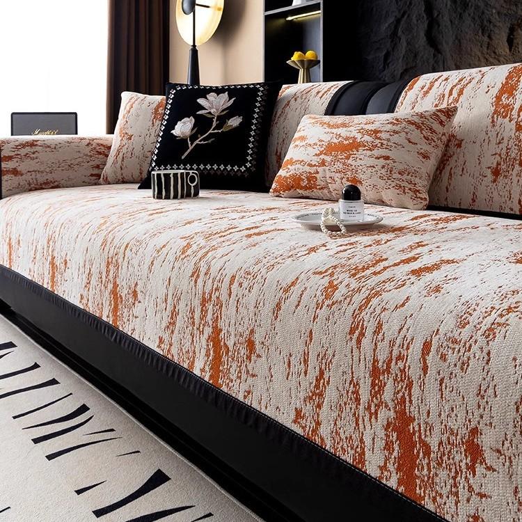 Französisches Retro-Sofakissen, Universelles rutschfestes Sitzkissen für alle Jahreszeiten, Fortgeschrittener Sinn, Kratzfest und schmutzabweisend, Sofasitzkissen