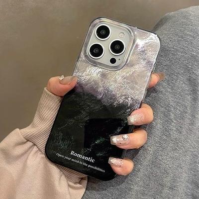 New Imd for Apple High-end 14pro Mobile Phone Case Simple Ins Style Mobile Phone Case Gradient Personalized Mobile Phone Case