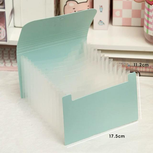 

12 слоев канцелярских товаров Наклейки Счета Карты Сбор Хранение Папка Книга Карточки Органайзер Хранение Книга