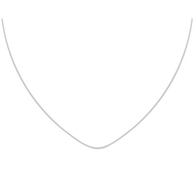 [R7168] - Colar cabo 'Fio de pesca' transparente dourado - 40 cm 1 mm