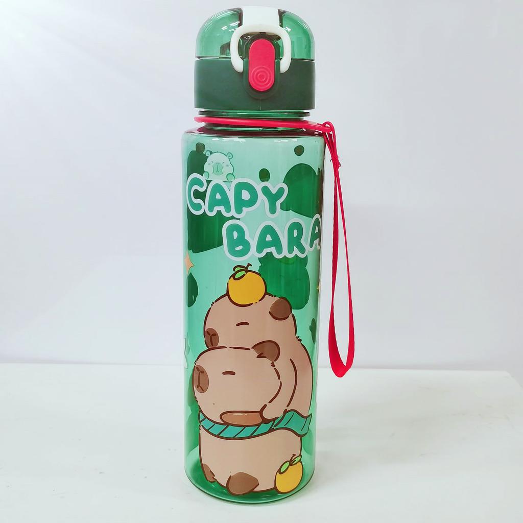 Hello Kitty Capy Bara Fashion Cartoon Pattern Sports Portable Water Cup Design High Aesthetic Tea Cup Hello Kitty Capy Bara