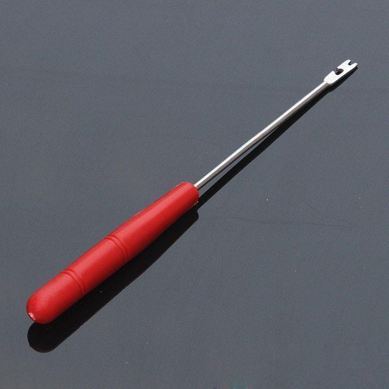 30PCS High Quality Fishing Hook Remover Tool Simple Metal Hook Steel Tackle Decoupler for Bait Line with Abstract Design
