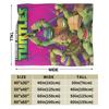 Měkké teplé deky Kempování TMNT Hra Přehozová deka Flanelové přehozy na postel Pro domácí dekoraci Grafické potahy na pohovku a postel