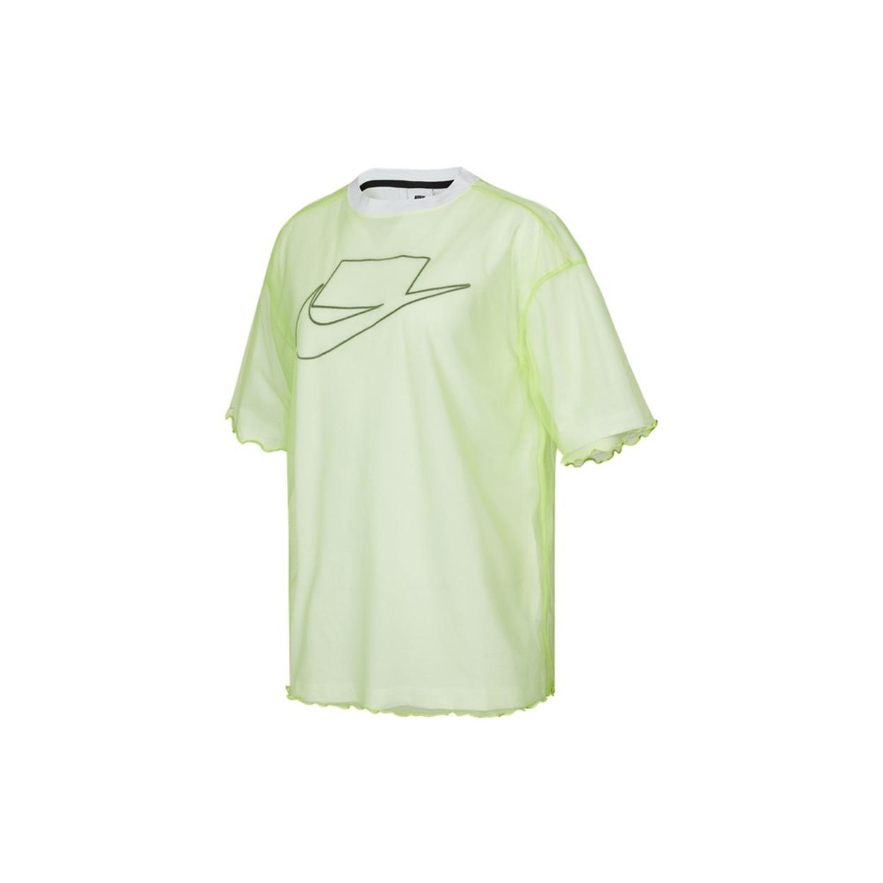 

Новая женская футболка Nike с рукавом спущенного плеча, желтая, DD4530-736 S