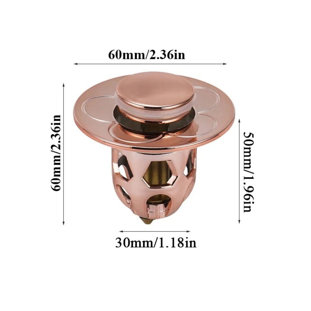 Pressing Type Filter Accessories Bounce Drain Plug 3 Color Drain Filter  Basin