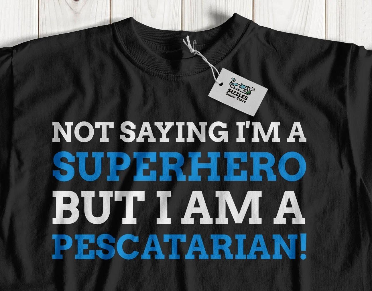 

Unisex Funny Pescatarian T-Shirt Pescetarianism And Fish Diet Gifts M
