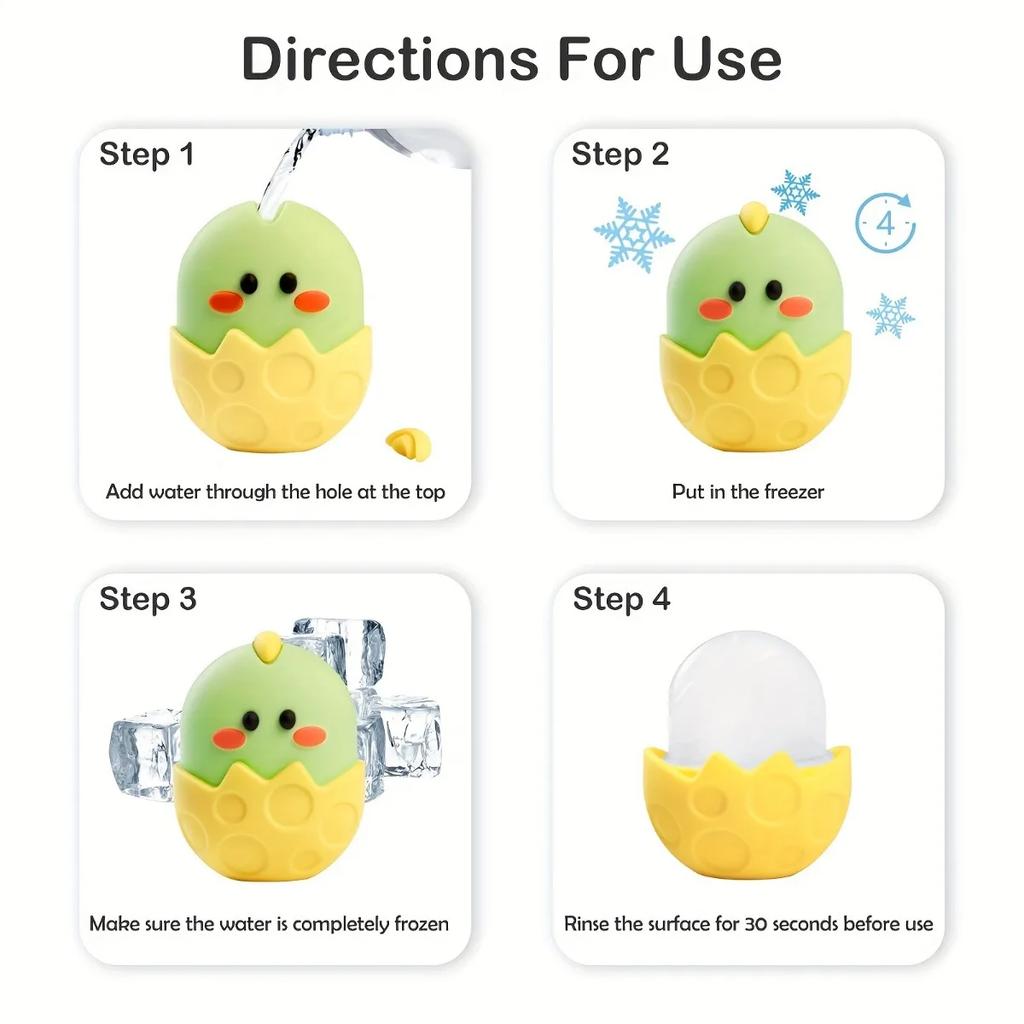 Ice Face Roller Ice Cube Beauty Massage Silicone Ice Mold for Eye Puffiness Ice Facial Roller Shrink Pores