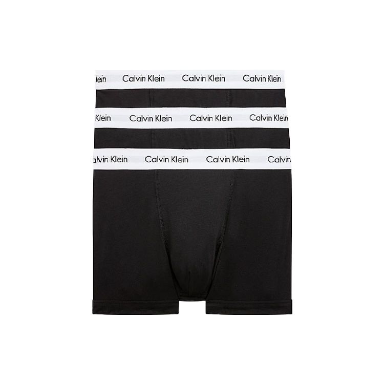 Calvin Klein Cotton Stretch Mid-Rise Boxer Briefs 3-Pack Men underwear Black U2662G001