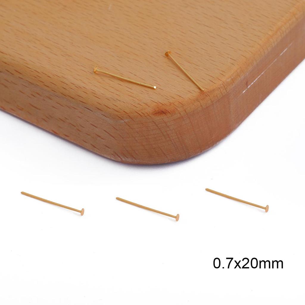 10/50Pcs Flat Head Eye Flat Head Pin Needles Beads Supplies for Jewelry Making Diy Accessories Earring