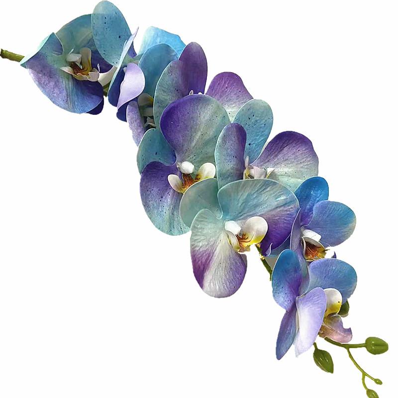 Latex Butterfly Orchid Flower 9 Heads Real Touch Artificial Phalaenopsis