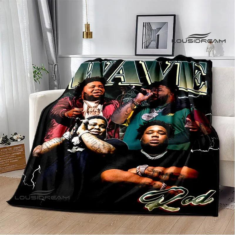 Rapper rod wave printed blanket Warm Flannel Blankets Soft and Comfortable blanket Home Travel Blanket bed linings Birthday Gift