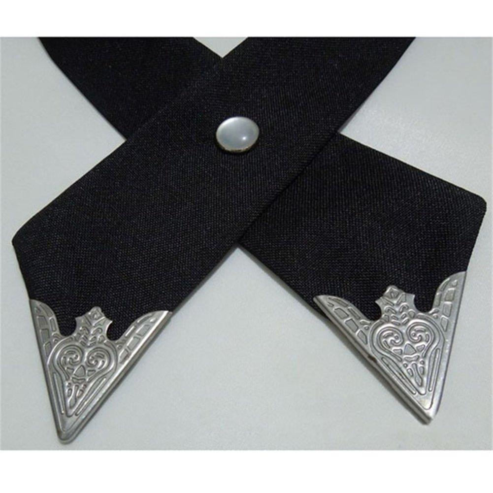 DRASAWEE (JP) Simple Plain Cross Tie Ribbon Tie Formal WeddingReceptionPartyDance #1