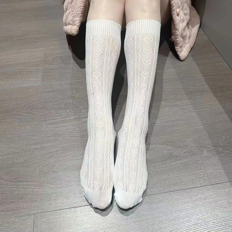 Women's Lolita Lace Mid-Length Breathable Socks for Spring & Summer